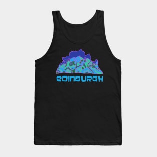 Edinburgh Castle in Blue Tank Top